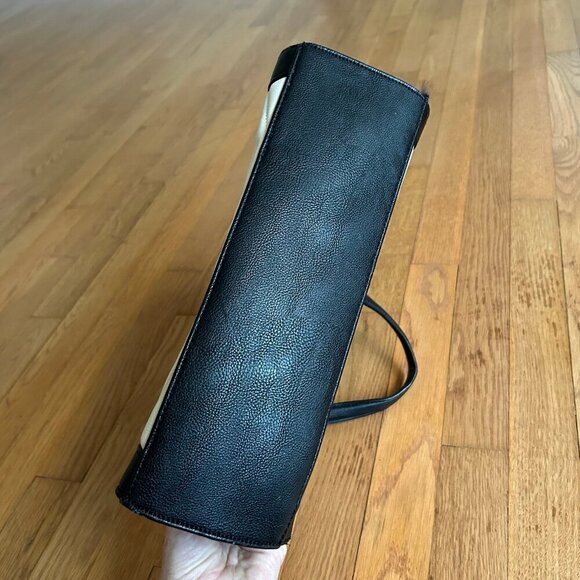 Steve Madden Black White Textured Quilted Shoulder Bag Purse - Picture 5 of 7